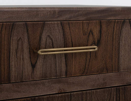 Praga - 6-Drawer Dresser - Almond / Barrel Brown