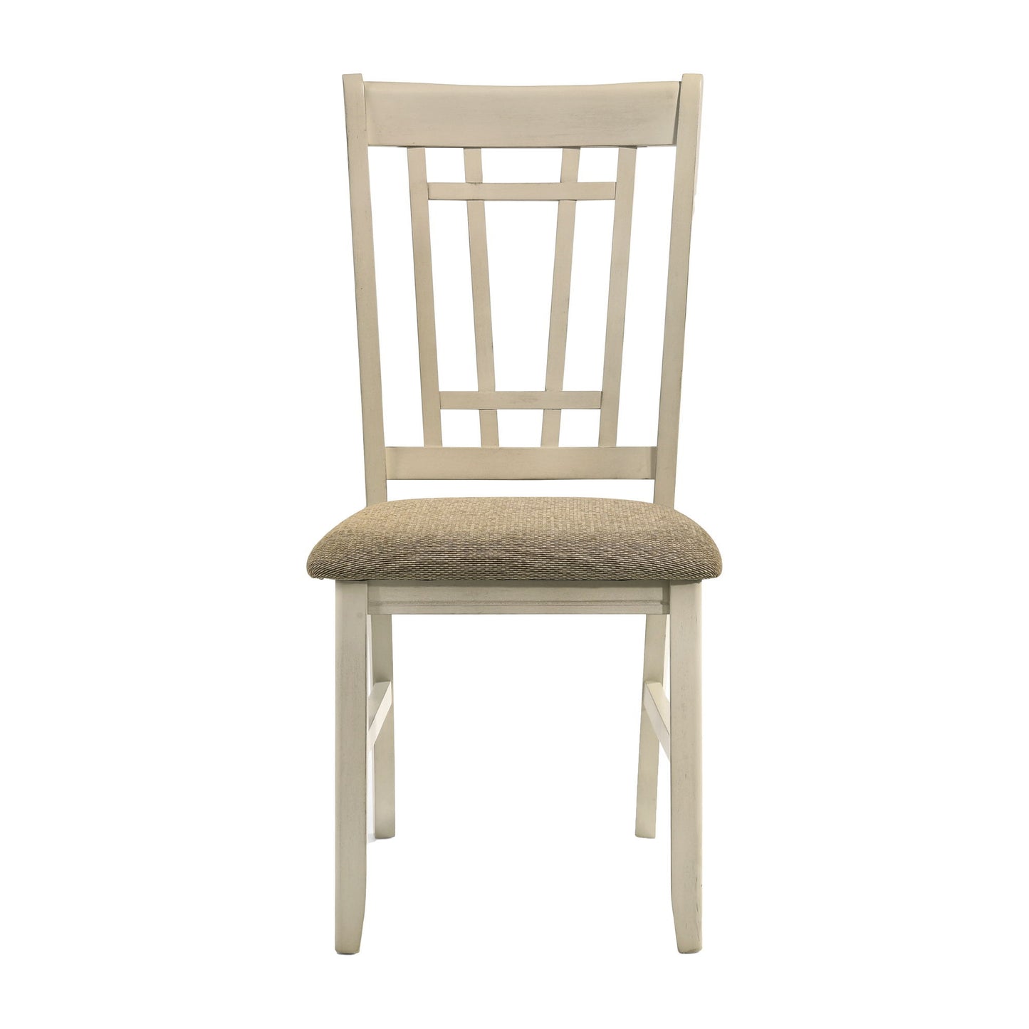 Mission Casuals - Lattice Chair - Rustic White / French Oak