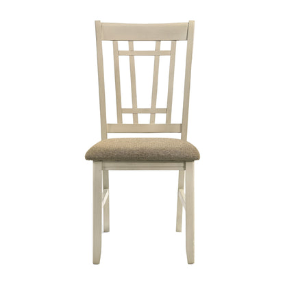 Mission Casuals - Lattice Chair - Rustic White / French Oak