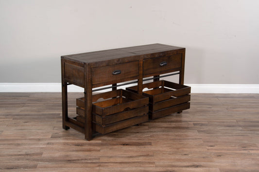 Homestead - 28" Sofa Table - Dark Brown