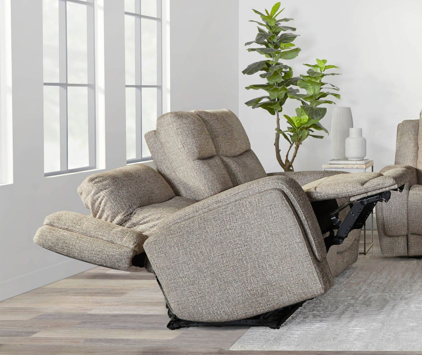 Penfield - Power Zero G Console Loveseat With Heat, Massage & Speaker P3 - Frappe