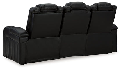 Caveman Den - Power Reclining Sofa With Adj Headrest - Midnight
