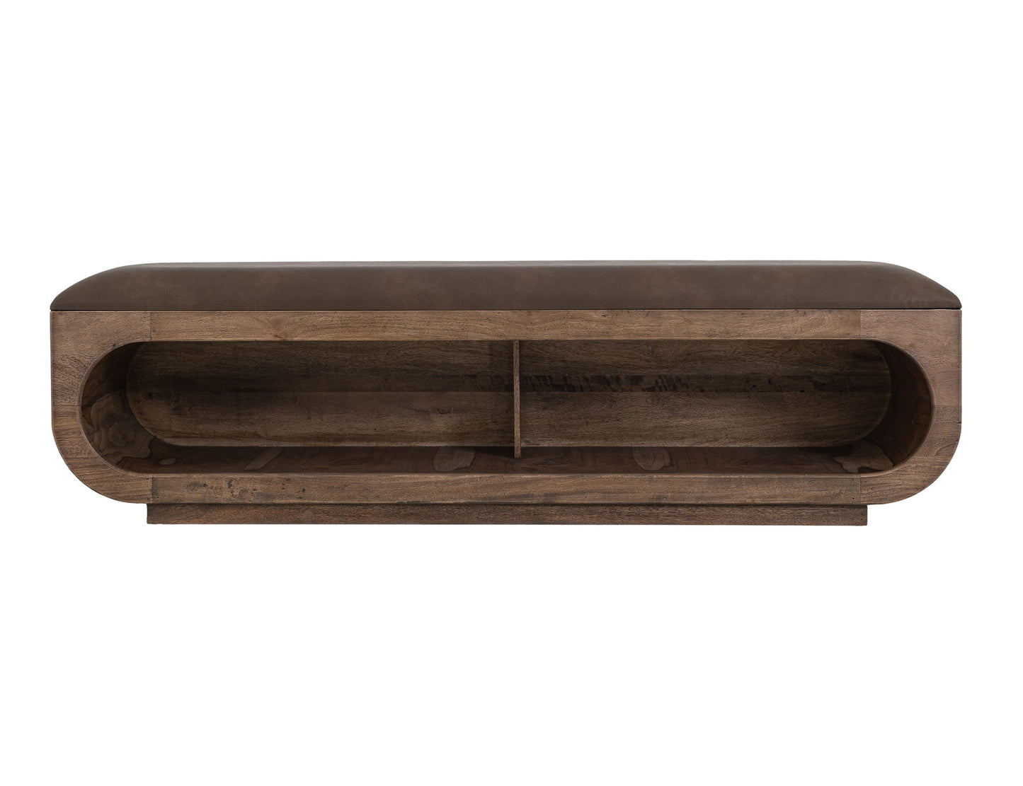Balam - Wooden Bench With A Cushioned Seat