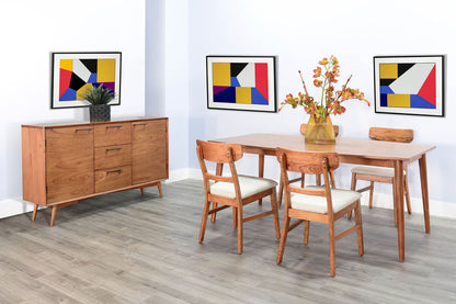 American Modern - Wood Sideboard Buffet - Cinnamon