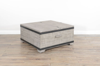 Alpine - Coffee Table With Lift Top And Casters - Gray