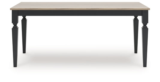 Brenkerton - Grayish Brown / Black - Rectangular Dining Room Table