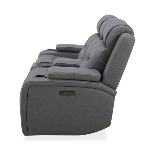 Chapman - Loveseat With Console P2 & ZG - Aline Blue Gray