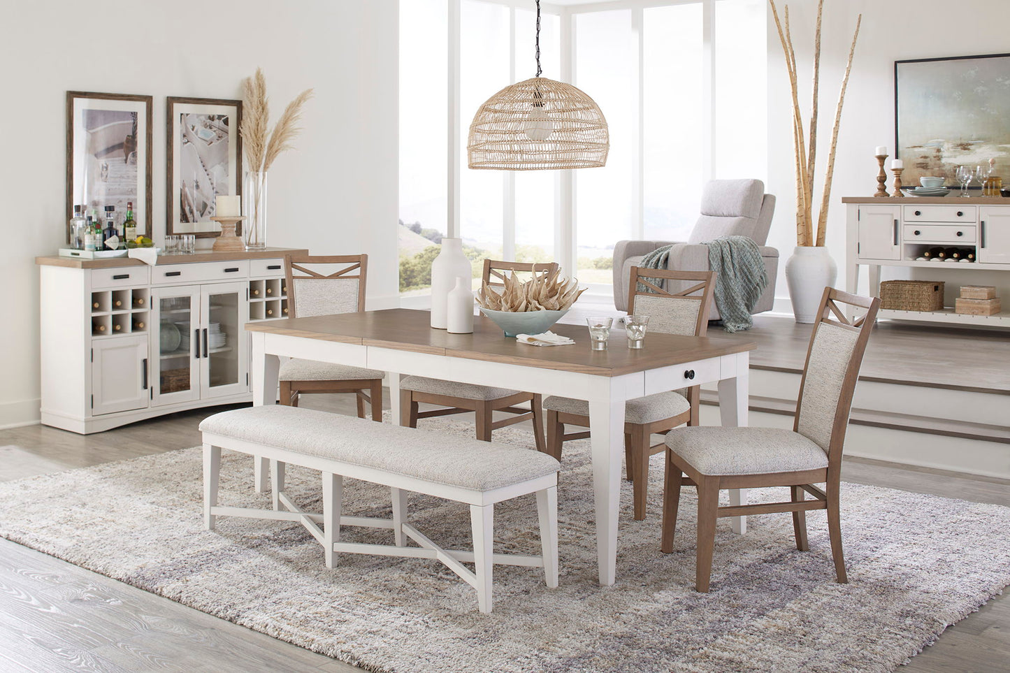 Americana Modern Dining - Buffet Server With Quartz Insert - Cotton
