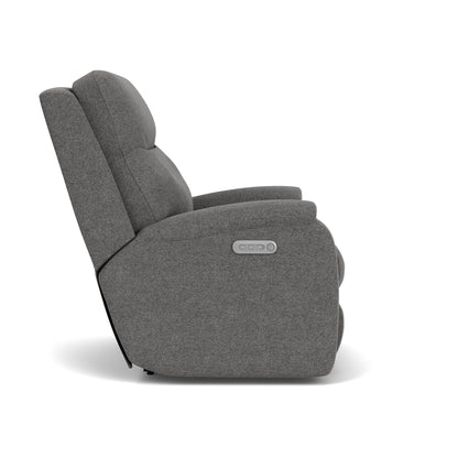 Penn - Fabric Power Rocking Recliner With Power Headrest & Lumbar