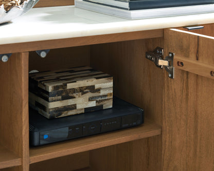 Fitzroy - Accent Cabinet - Brown / White