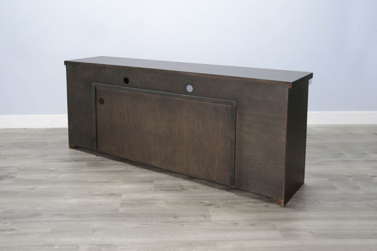 76" Media Console With Electric Fireplace