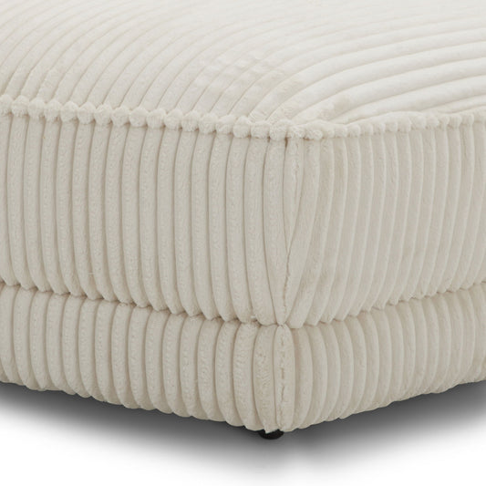 Utopia - Ottoman With Casters - Mega Ivory