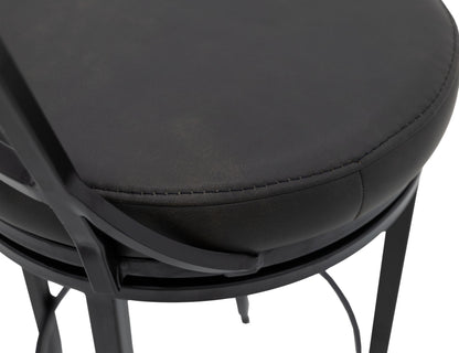 Blackburn - 30" Upholstered Barstool - Licorice