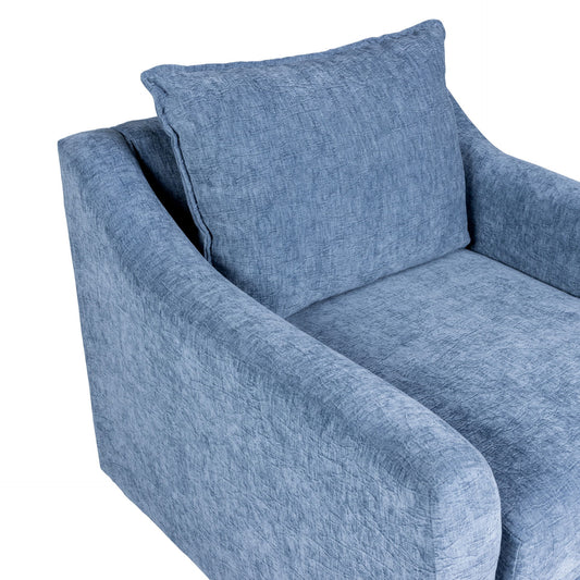 Sylvie - Swivel Chair - Blue Slate