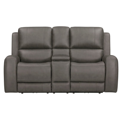 Belmont - Zero Gravity Power Reclining Tilt Console Loveseat P3 - Autumn Fog