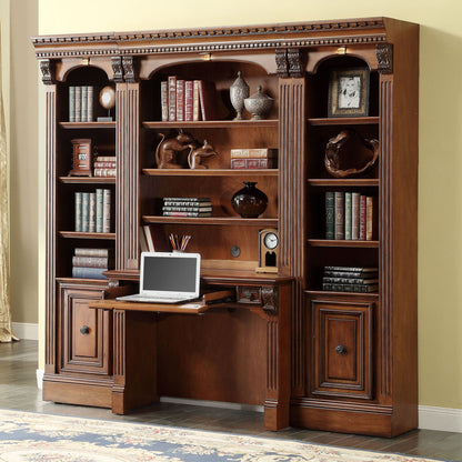 Huntington - Library Desk (2 Piece) - Antique Vintage Pecan