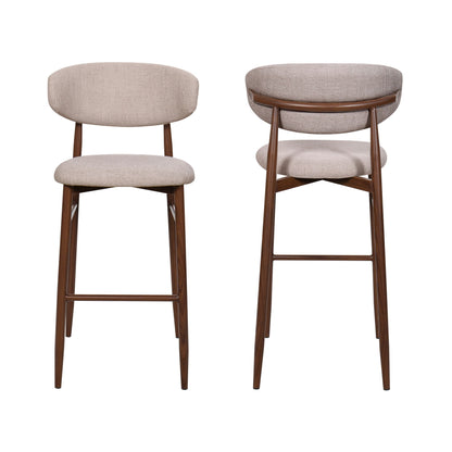 Royce - Bar Chair With Metal Frame (Set of 2)