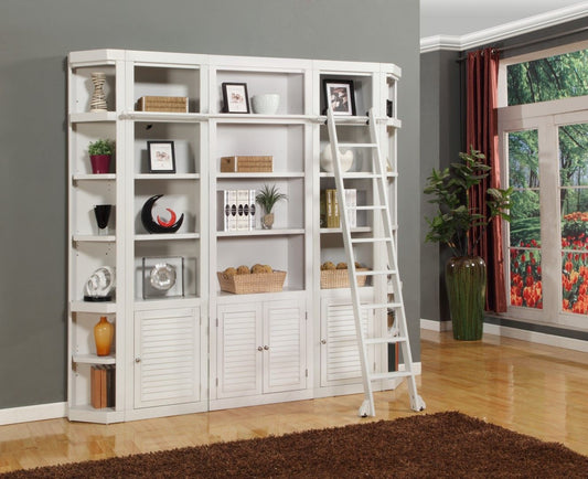 Boca - Outside Corner Bookcase - Cottage White