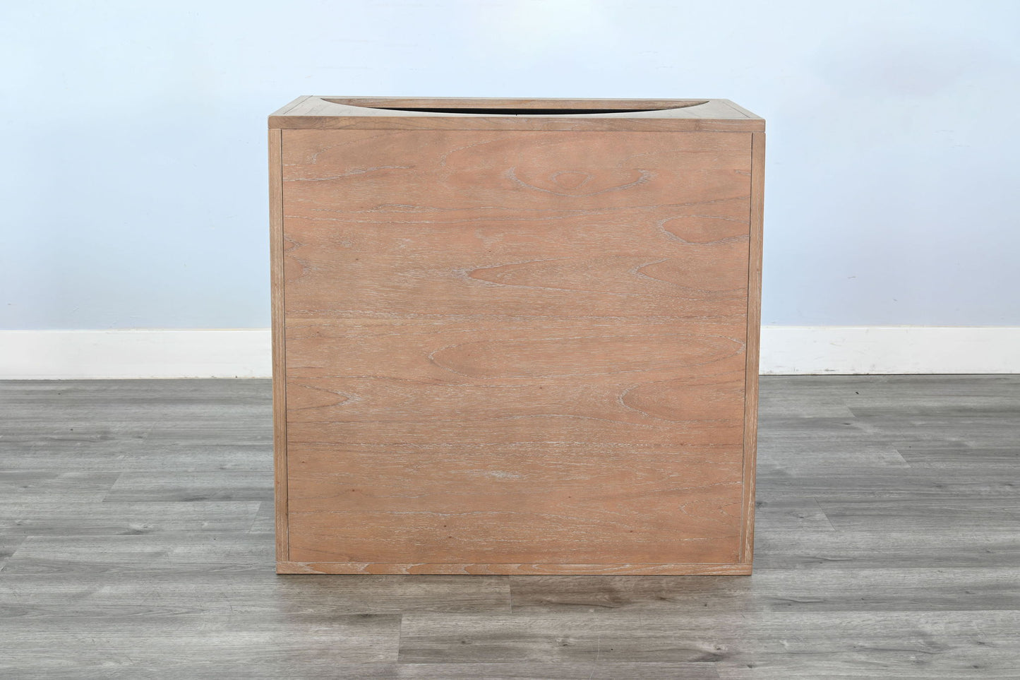 Modern - Wood Table With Arched Open Shelf Design