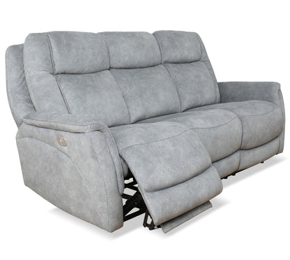 Linus - Zero Gravity Power Reclining Sofa - Hudson Gray