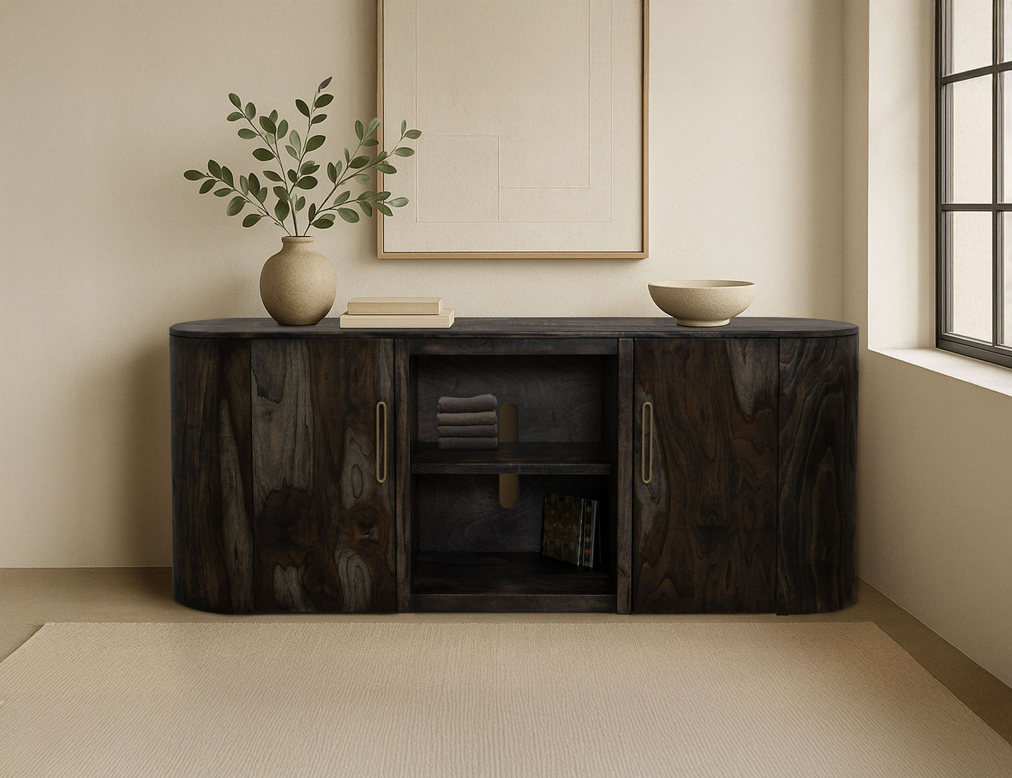 Black Balam - TV Stand - Oil Black