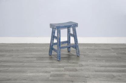 Marina - Stool With Wood Seat (Set of 2)