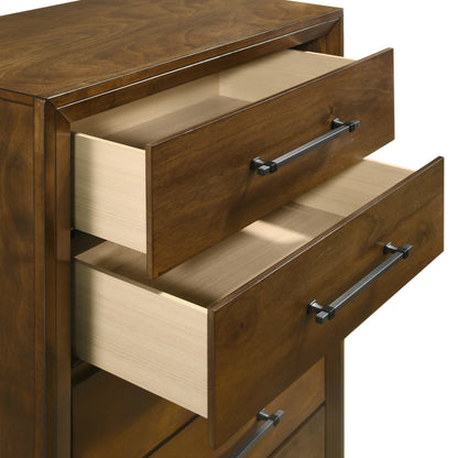 Ballard - 5 Drawer Chest - Walnut