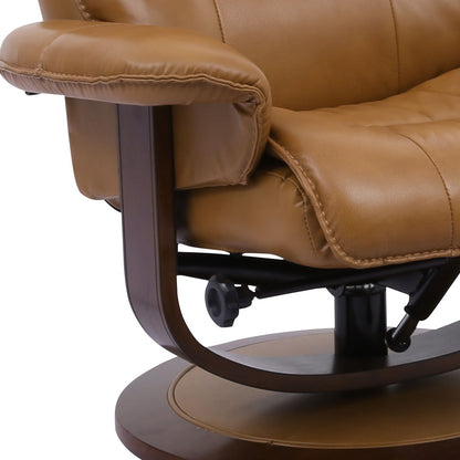 Knight - Manual Reclining Swivel Chair and Ottoman