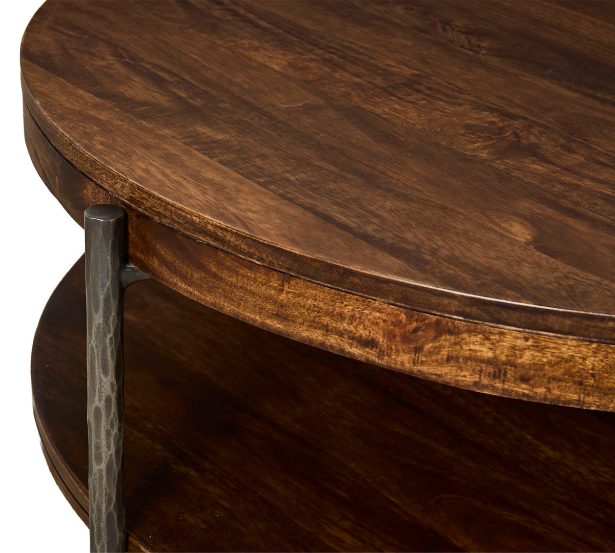 Bengal - 41" Round Cocktail Table With 2 End Tables - Hickory Brown