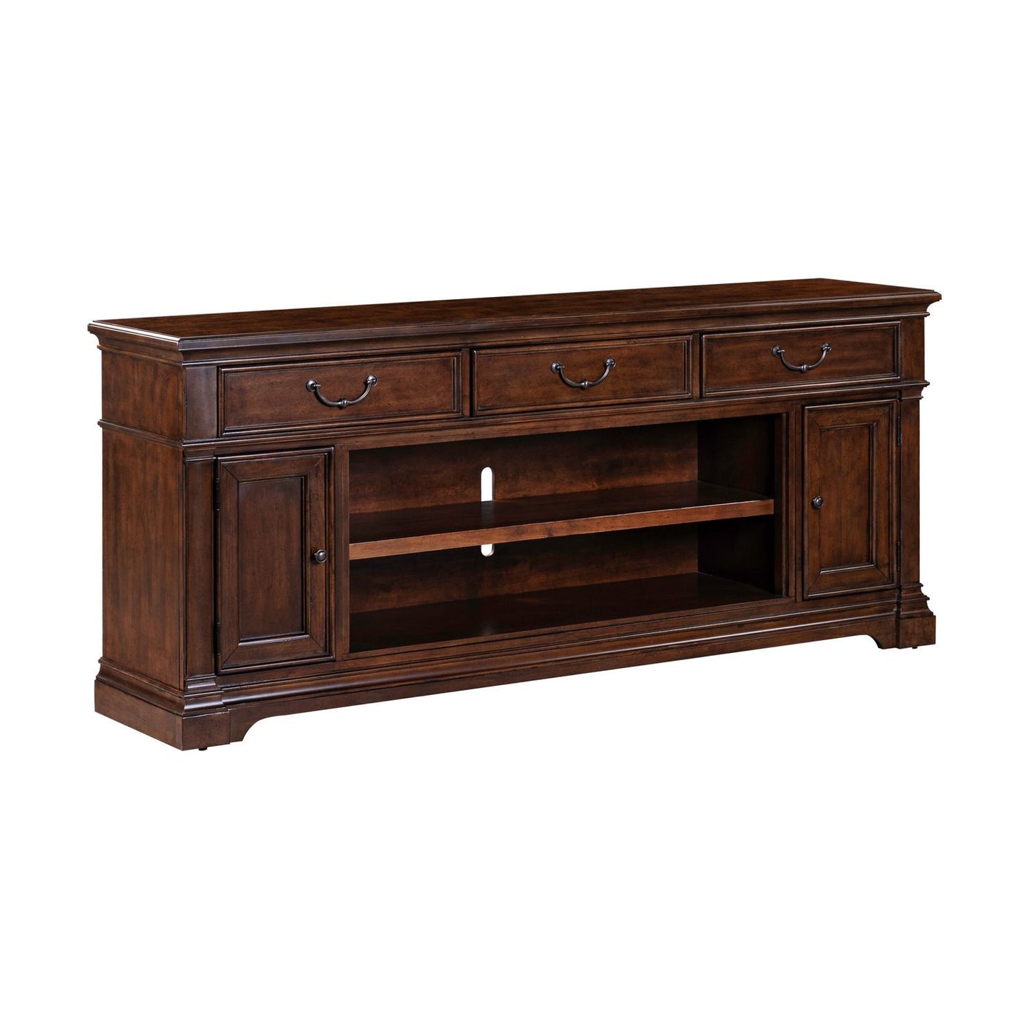 Fireplace TV Consoles - 84" Fireplace TV Console FTS - Brown