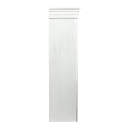 Allyson Park - Entertainment Hutch - Wirebrushed White / Charcoal