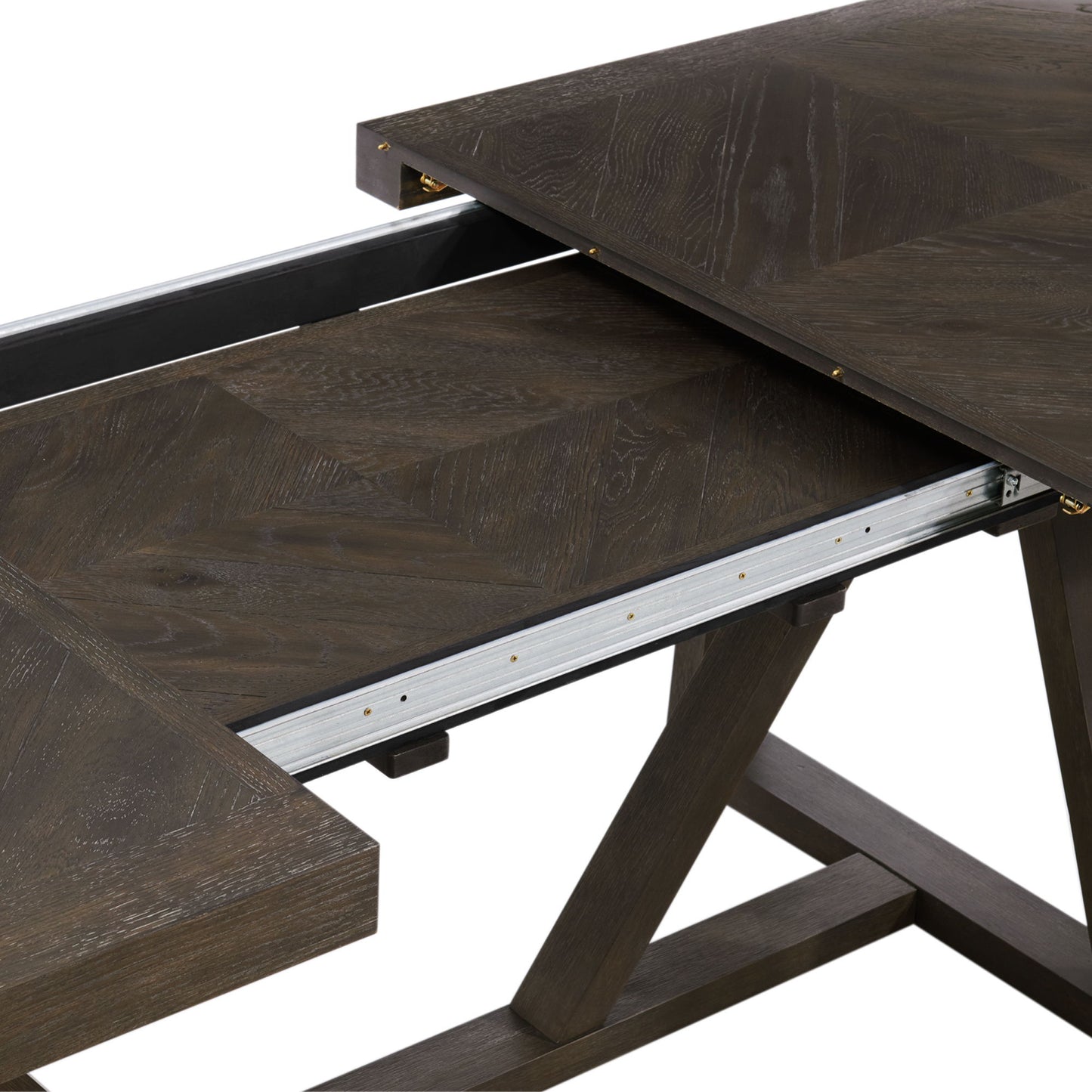 Hearst - Trestle Table - Reclaimed Chevron
