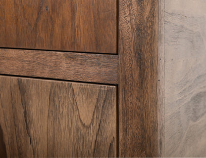 Praga - 4-Drawer Chest - Almond / Barrel Brown