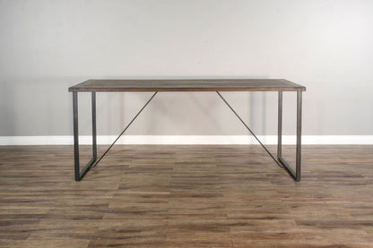 Newport - Counter Upholstered Height Friendship Set - Tobacco Leaf