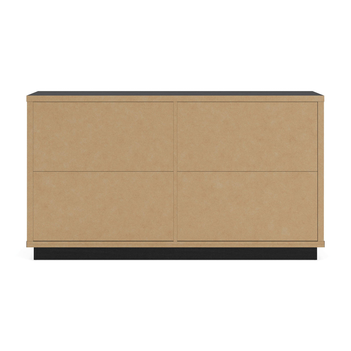 Kozmour - Six Drawer Dresser - Black / Brown