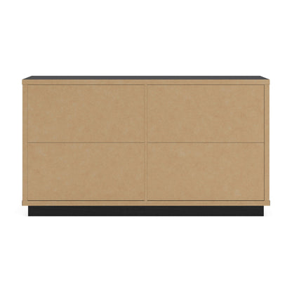 Kozmour - Six Drawer Dresser - Black / Brown
