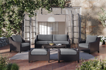 Skye - 2 Piece Sofa And Slat Top Coffee Table Set
