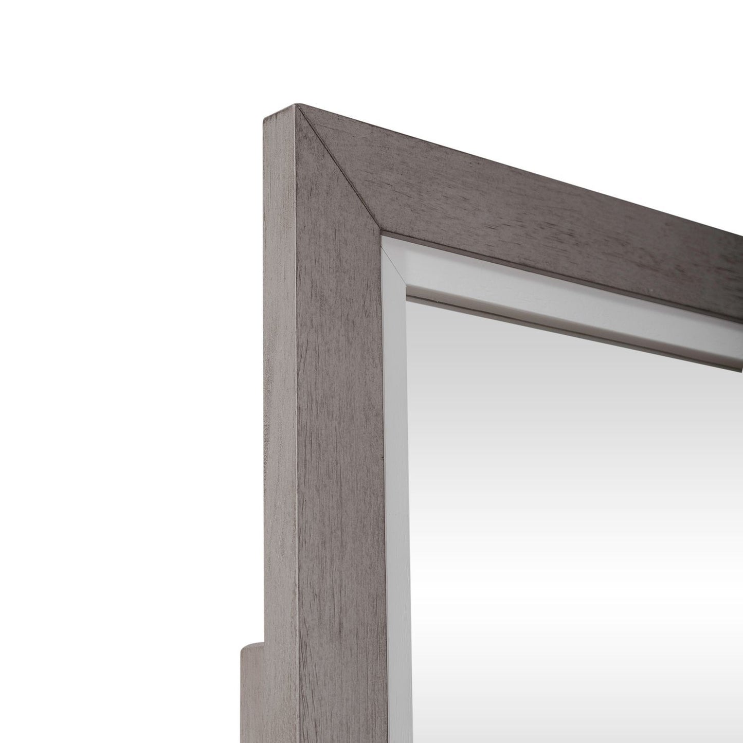 Palmetto Heights - Landscape Mirror - Shell White & Driftwood