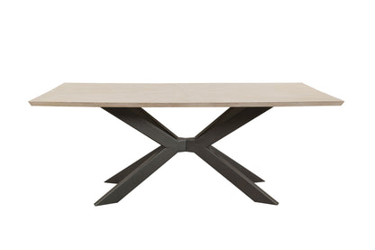 Crossings - Monaco Rectangular Dining Table With 4 Upholstered Chairs - Solid Mango / Green