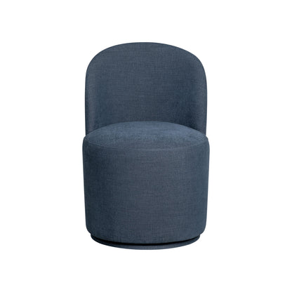 Upholstered Dining Chair Curved Back Modern