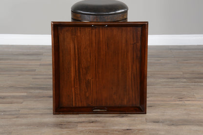 Santa Fe - Ottoman Tray - Dark Brown