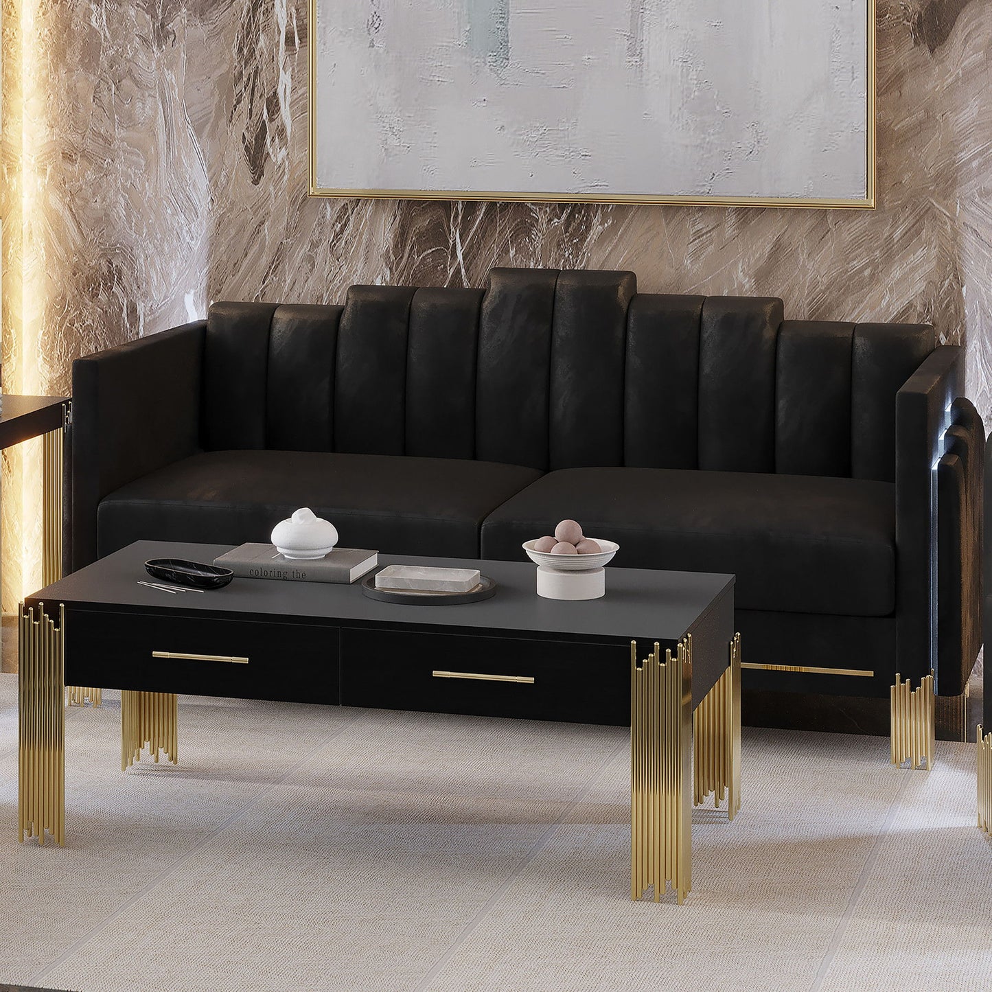 Empire - Lighted Sofa - Black