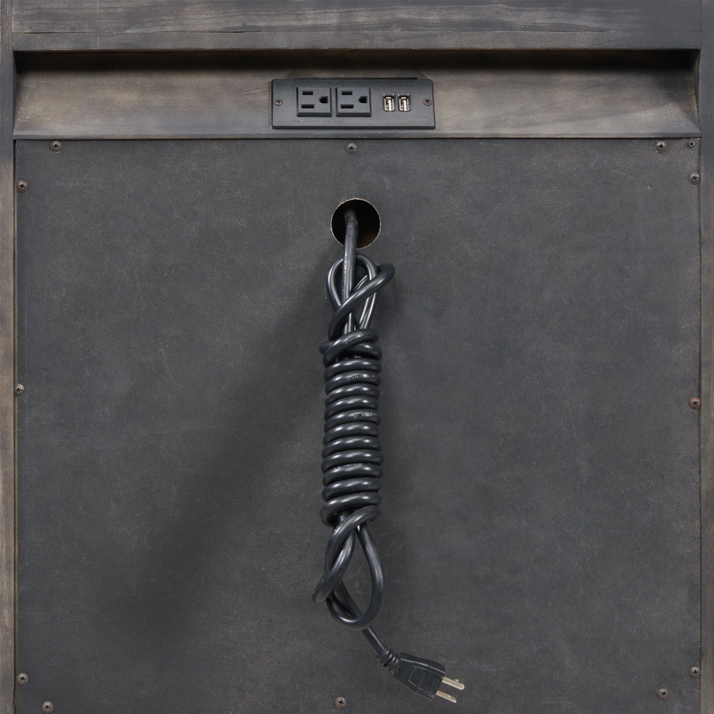 Portia - Drawer Nightstand - Brushed Brindle