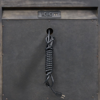 Portia - Drawer Nightstand - Brushed Brindle