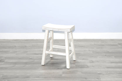 Marina - Stool With Wood Seat (Set of 2)