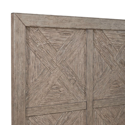 Skyview Lodge - King Panel Headboard - Cobblestone