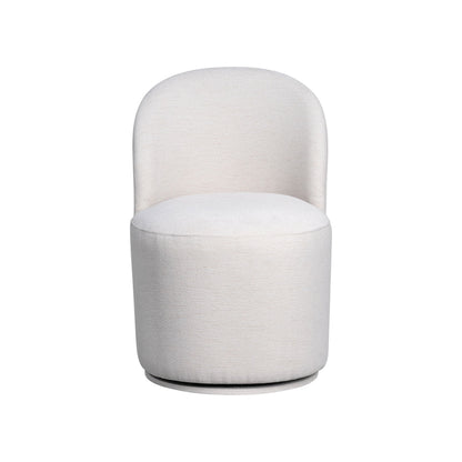 Upholstered Dining Chair Curved Back Modern