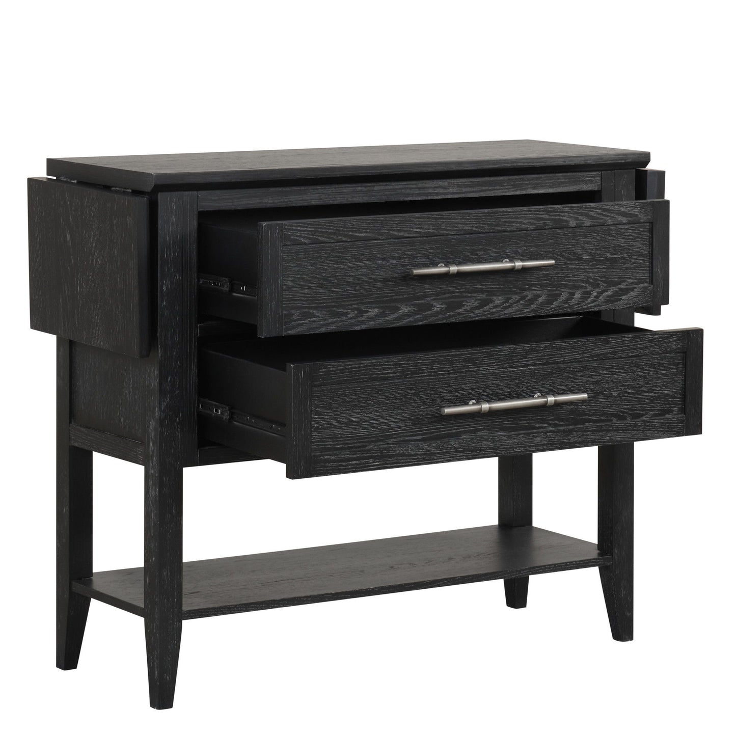 Sable Crest - Drop Leaf Server - Black