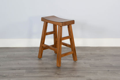 Sedona - Saddle Seat Stool With Wood Seat