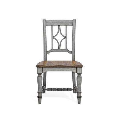 Plymouth - Dining Chair - Gray / Dark Brown